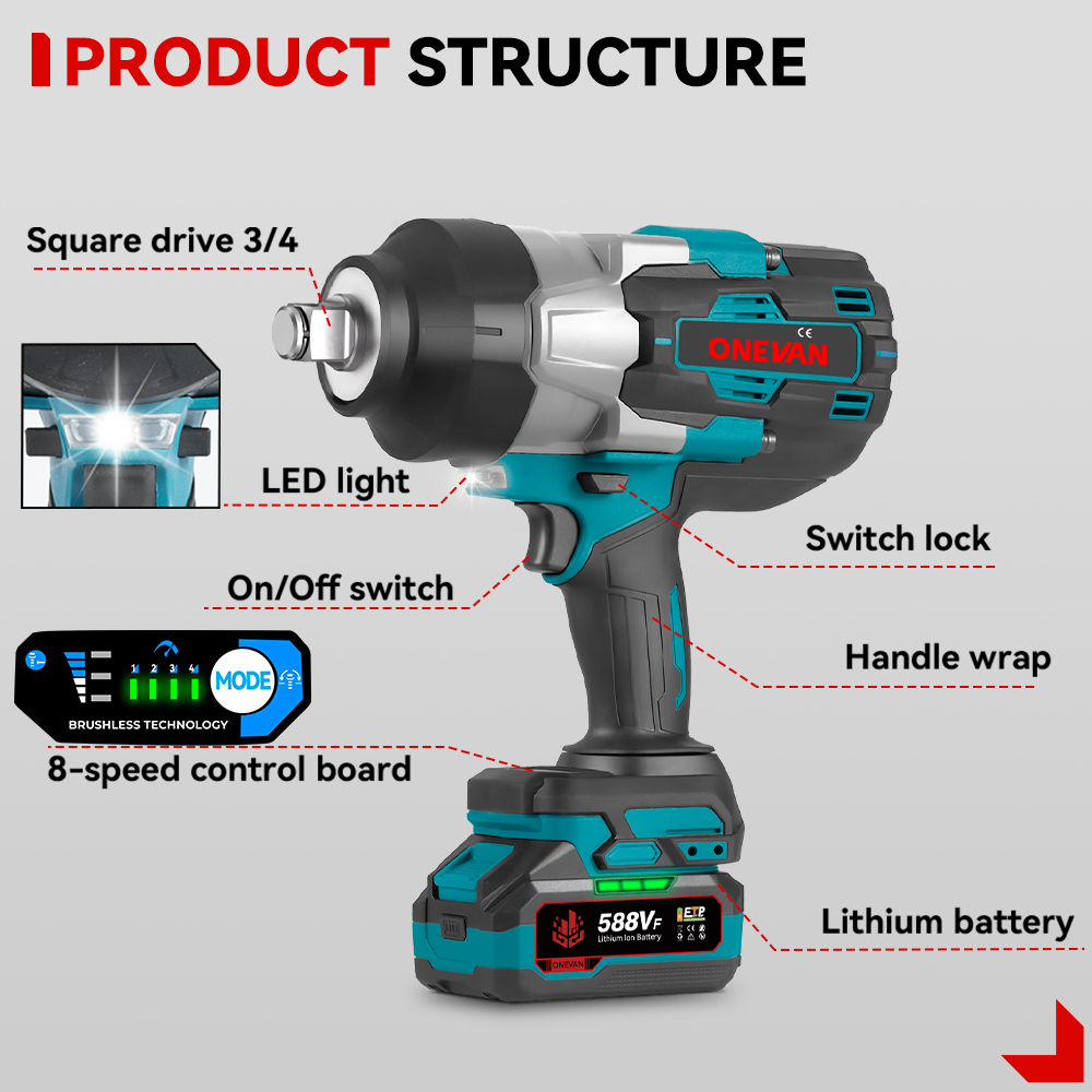 1000W Elektrikli Darbeli Somun - Torque Wrench incelemesi ve fiyatı